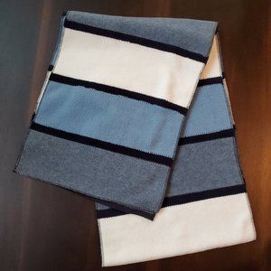 Gray, Blue, White, Black Winter Scarf